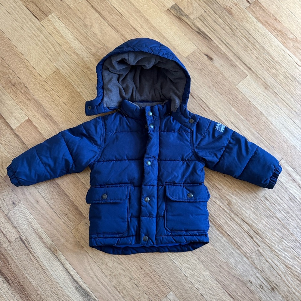 Gap Navy Hooded Winter Coat 2T